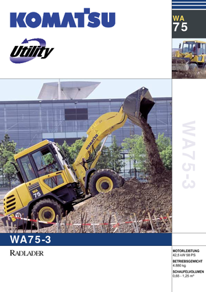 Cargadoras de ruedas Komatsu WA75-3 Fleet