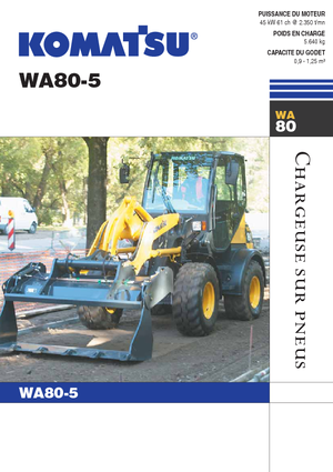 Cargadoras de ruedas Komatsu WA80-5