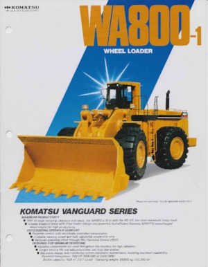 Cargadoras de ruedas Komatsu WA 800-1