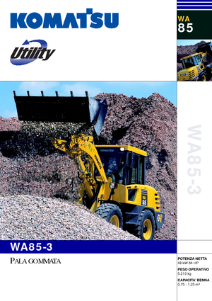 Cargadoras de ruedas Komatsu WA85-3
