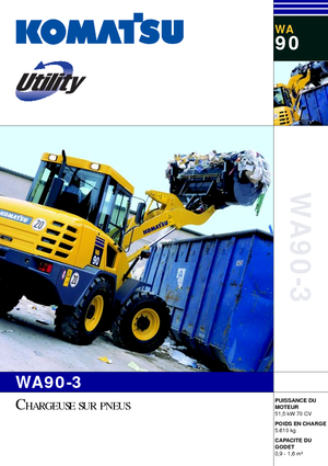 Cargadoras de ruedas Komatsu WA90-3