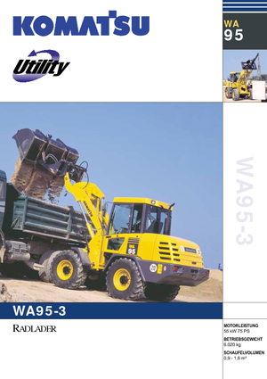 Cargadoras de ruedas Komatsu WA90-3
