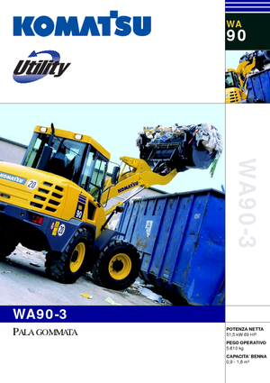 Cargadoras de ruedas Komatsu WA90-3