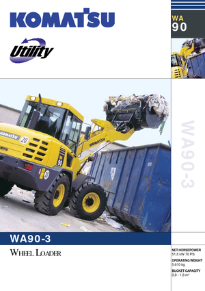 Cargadoras de ruedas Komatsu WA90-3