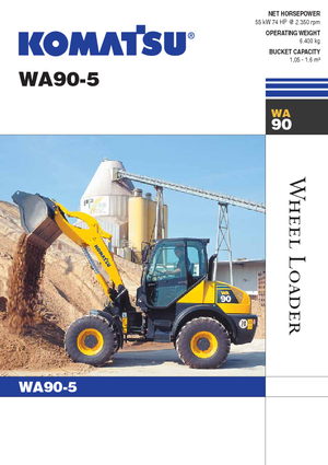 Cargadoras de ruedas Komatsu WA90-5