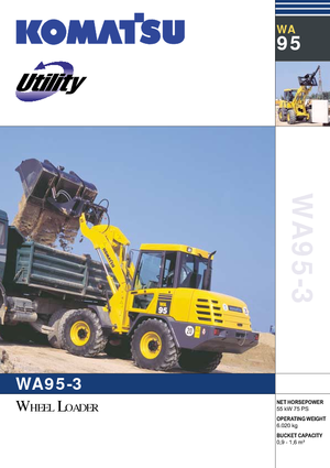 Cargadoras de ruedas Komatsu WA95-3