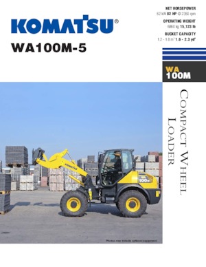 Cargadoras de ruedas Komatsu WA100M-5
