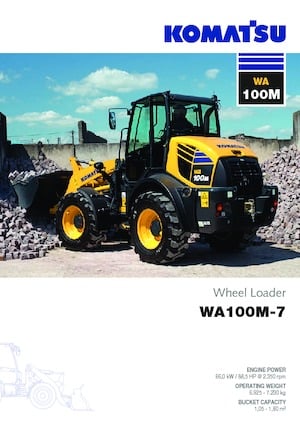 Cargadoras de ruedas Komatsu WA100M-7
