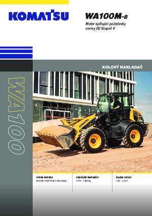 Cargadoras de ruedas Komatsu WA100M-8E0
