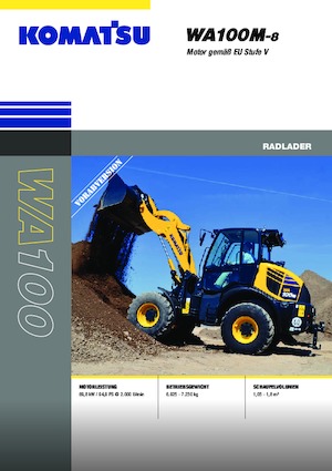 Cargadoras de ruedas Komatsu WA100M-8E0