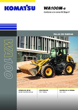 Cargadoras de ruedas Komatsu WA100M-8E0