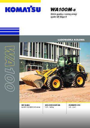 Cargadoras de ruedas Komatsu WA100M-8E0