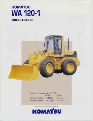 Cargadoras de ruedas Komatsu WA120-1