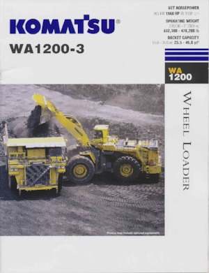 Cargadoras de ruedas Komatsu WA1200-3