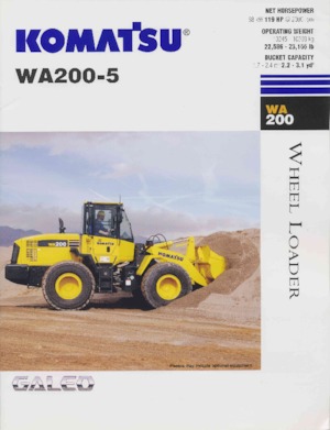 Cargadoras de ruedas Komatsu WA200-5