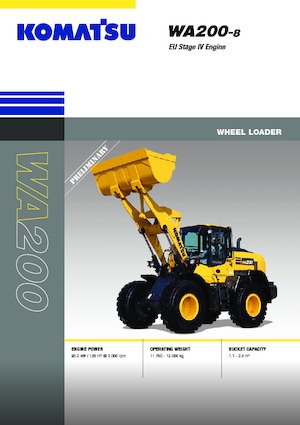 Cargadoras de ruedas Komatsu WA200-8E0
