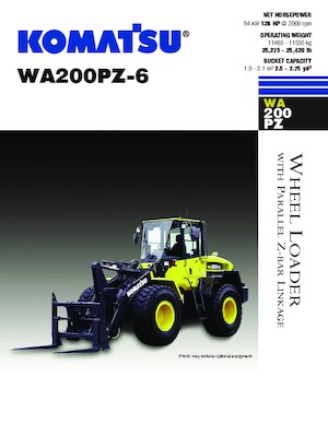 Cargadoras de ruedas Komatsu WA200PZ-6