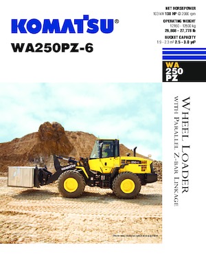 Cargadoras de ruedas Komatsu WA250PZ-6
