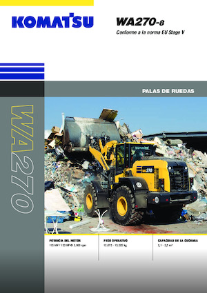 Cargadoras de ruedas Komatsu WA270-8E0