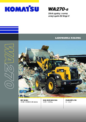 Cargadoras de ruedas Komatsu WA270-8E0