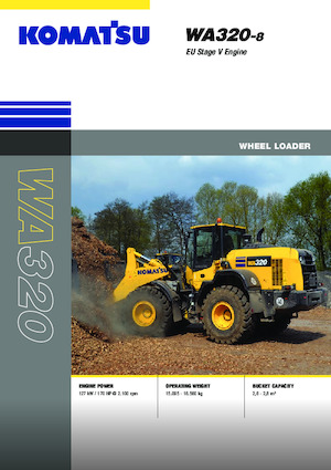Cargadoras de ruedas Komatsu WA320-8E0