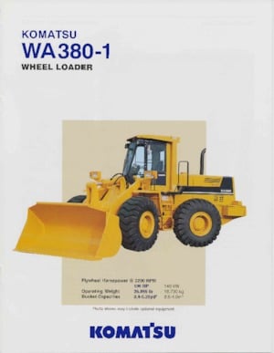 Cargadoras de ruedas Komatsu WA380-1