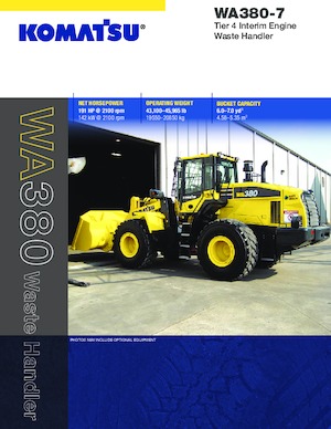 Cargadoras de ruedas Komatsu WA380-7