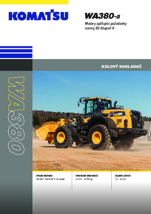 Cargadoras de ruedas Komatsu WA380-8E0