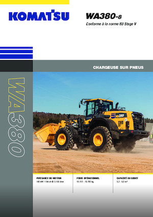 Cargadoras de ruedas Komatsu WA380-8E0