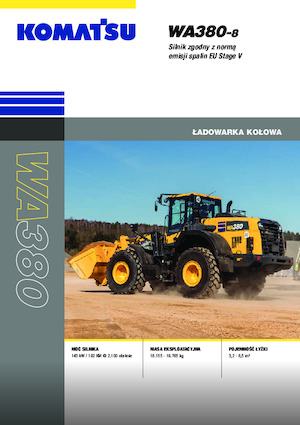 Cargadoras de ruedas Komatsu WA380-8E0