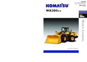 Cargadoras de ruedas Komatsu WA380Z-6