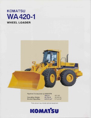 Cargadoras de ruedas Komatsu WA420-1