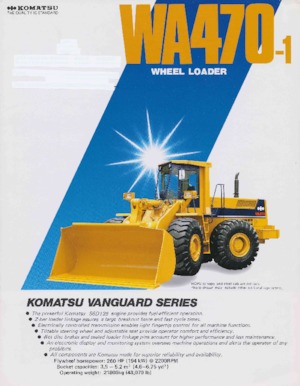 Cargadoras de ruedas Komatsu WA470-1