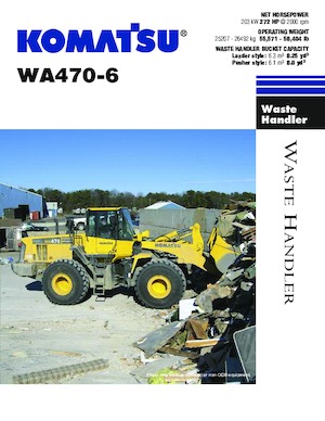 Cargadoras de ruedas Komatsu WA470-6