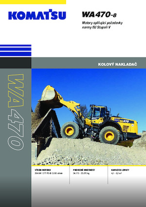 Cargadoras de ruedas Komatsu WA470-8E0