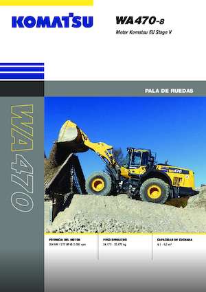 Cargadoras de ruedas Komatsu WA470-8E0