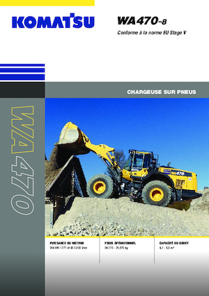 Cargadoras de ruedas Komatsu WA470-8E0