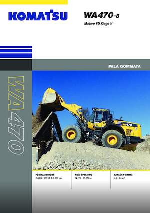 Cargadoras de ruedas Komatsu WA470-8E0