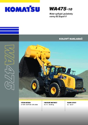 Cargadoras de ruedas Komatsu WA475-10E0