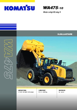 Cargadoras de ruedas Komatsu WA475-10E0