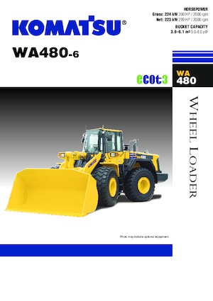 Cargadoras de ruedas Komatsu WA480-6A