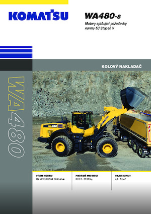 Cargadoras de ruedas Komatsu WA480-8E0