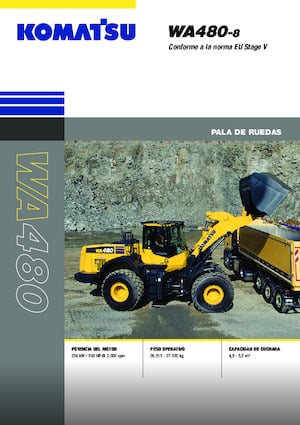 Cargadoras de ruedas Komatsu WA480-8E0