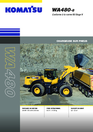 Cargadoras de ruedas Komatsu WA480-8E0