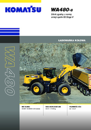 Cargadoras de ruedas Komatsu WA480-8E0