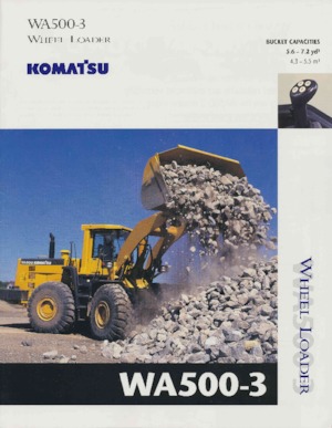 Cargadoras de ruedas Komatsu WA500-3