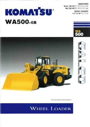 Cargadoras de ruedas Komatsu WA500-6R
