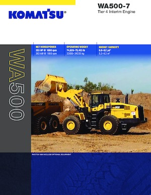 Cargadoras de ruedas Komatsu WA500-7