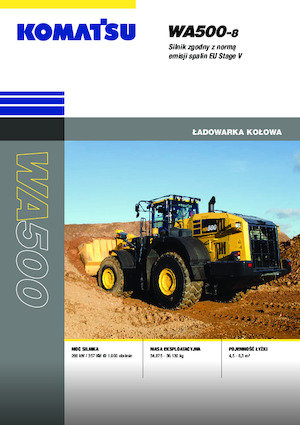 Cargadoras de ruedas Komatsu WA500-8E0