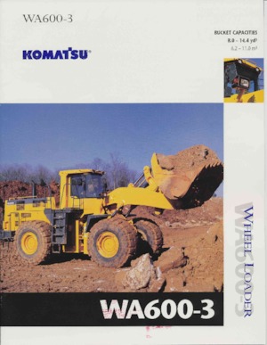 Cargadoras de ruedas Komatsu WA600-3
